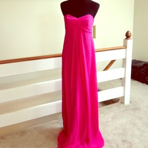 Hot Pink Nicole Miller gown NWT